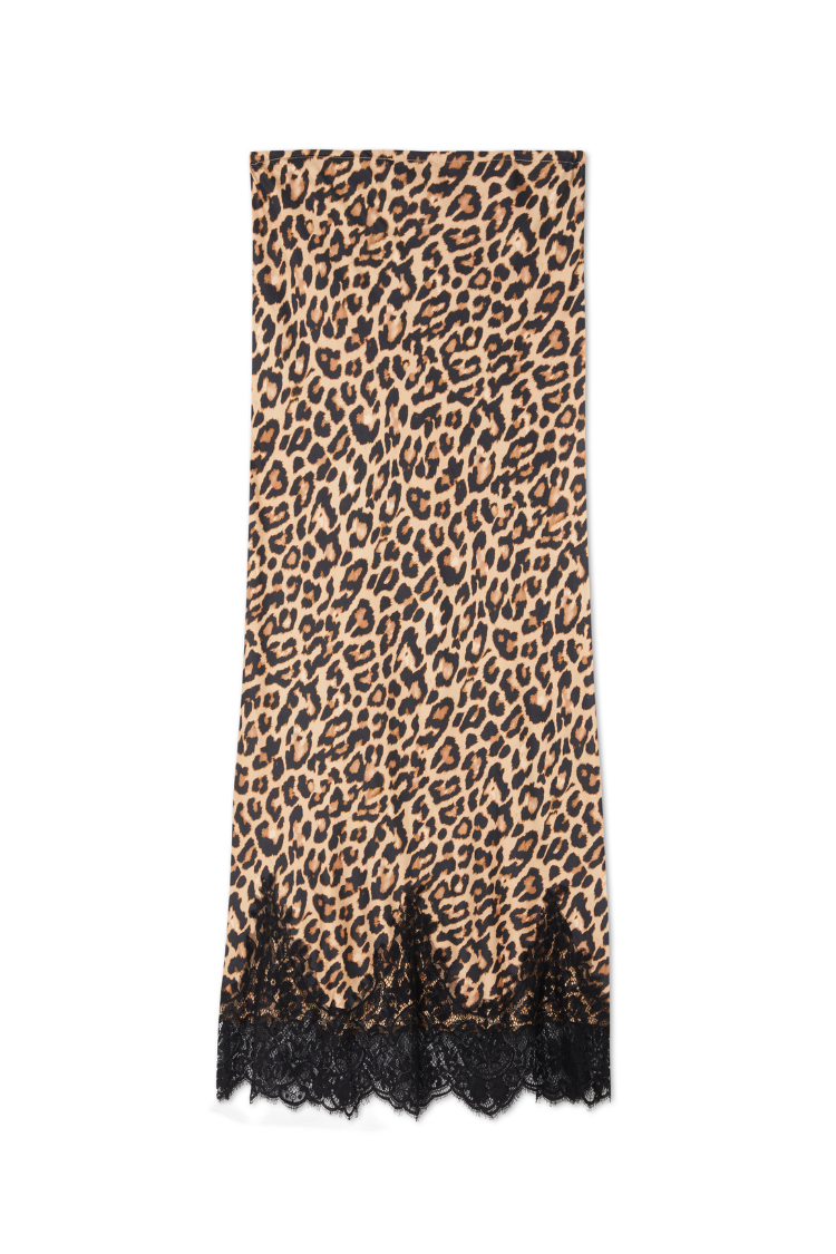 Leopard Lace Maeva Midi Skirt